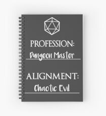 Cuaderno de espiral Dungeon masters are chaotic evil