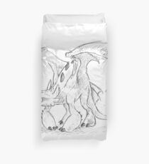 Toothless Pen Drawing Duvet Cover