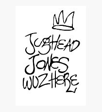 Jughead Jones Wuz Hier Fotodruck