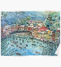 Póster Portofino, Italia