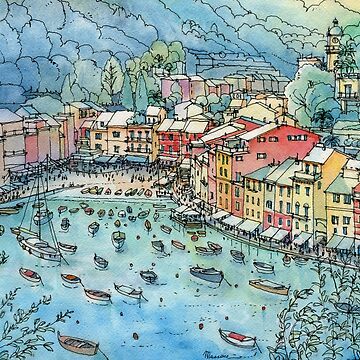 Artwork thumbnail, Portofino, Italy by lucamassone