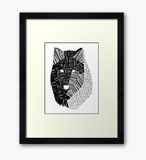 Wolf Mask Framed Print