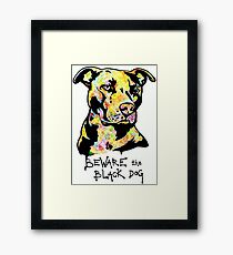 Beware the Black Dog by Pasha du Valentine Framed Print