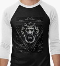 Gothic Lion Schwarz Baseballshirt für Männer