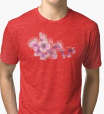 watercolor blossoms Tri-blend T-Shirt