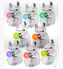 Llama Slumber Party Poster