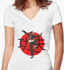 Kung Fu Kenny (Kendrick Lamar) Women's Fitted V-Neck T-Shirt