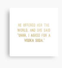 Wodka-Soda Metallbild