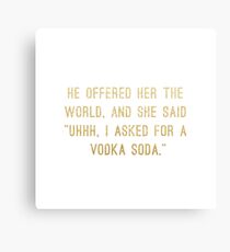 Wodka-Soda Leinwanddruck