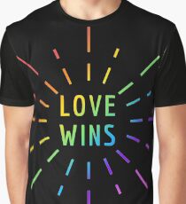 LOVE WINS GAY PRIDE Graphic T-Shirt