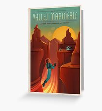 SpaceX Mars Colonization and Tourism Association: Valles Marineris Greeting Card