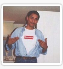 Young Obama Sticker