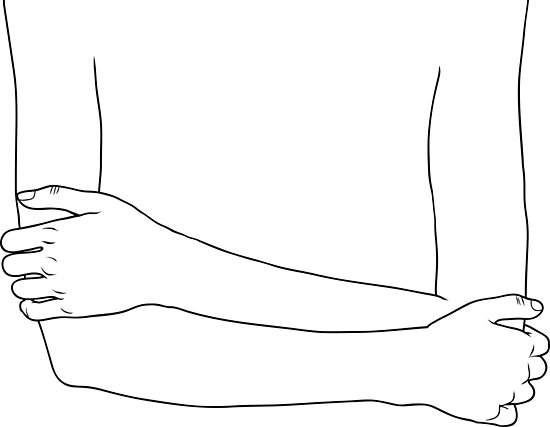 Póster «Dibujo lineal de brazos cruzados» de crook-factory | Redbubble