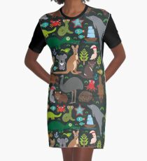Funny australian animals Graphic T-Shirt Dress