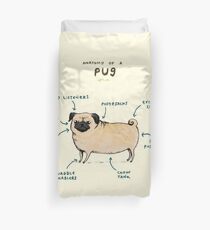 Anatomy of a Pug Duvet Cover