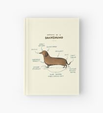 Anatomy of a Dachshund Hardcover Journal