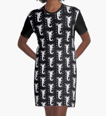 Vestido camiseta Impresión Axolotl