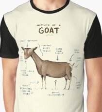 Anatomie einer Ziege Grafik T-Shirt