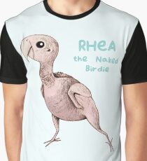 Rhea the Naked Birdie Graphic T-Shirt