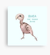 Rhea the Naked Birdie Canvas Print