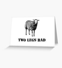 Two Legs Bad Sheep Greeting Card