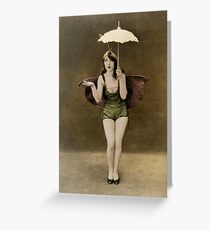 Victorian Circus Performer Greeting Card