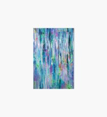 Silver Rain Art Board Print