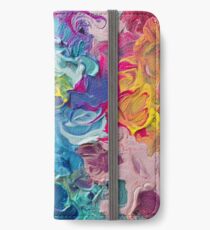Rainbow Flow Abstraktion iPhone Flip-Case/Hülle/Klebefolie