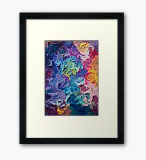 Rainbow Flow Abstraction Framed Print