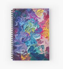 Cuaderno de espiral Rainbow Flow Abstraction