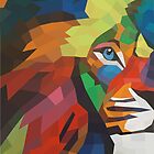 «Feroz (Lion Abstract LowPoly)» de ShanuStudio