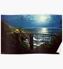Moonglow Over Bixby Poster