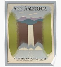 SEE AMERICA National Park Service Poster WPA Poster