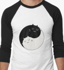Yin Yang Kitty Men's Baseball ¾ T-Shirt
