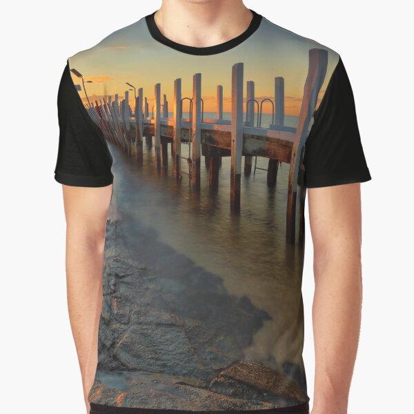 Safety Beach Sunset Graphic T-Shirt