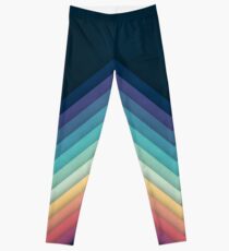 Retro Chevrons 002 Leggings