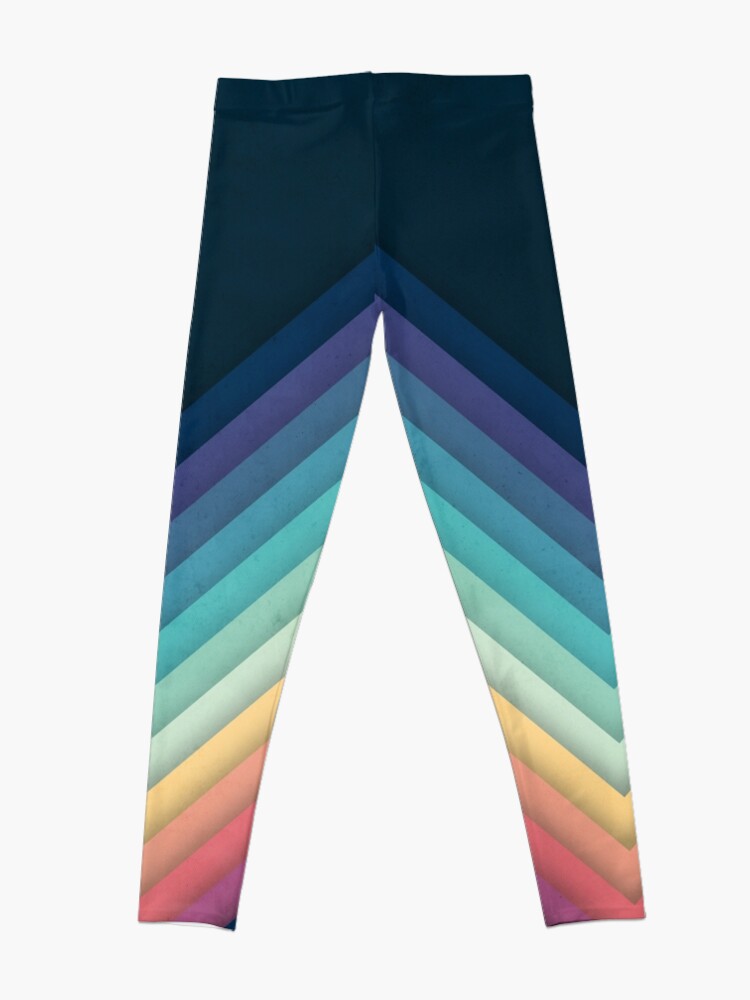 Alternate view of Retro Chevrons 002 Leggings