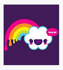 Wow Regenbogen Fotodruck
