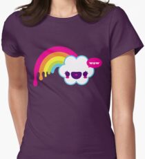 Wow Rainbow T-shirt col V femme