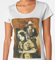 Vintage Western Movie Women's Premium T-Shirt