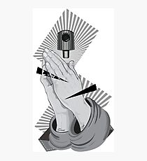 Praying Hands Graffiti Photographic Print