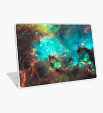 Grüne Galaxie Laptop Skin