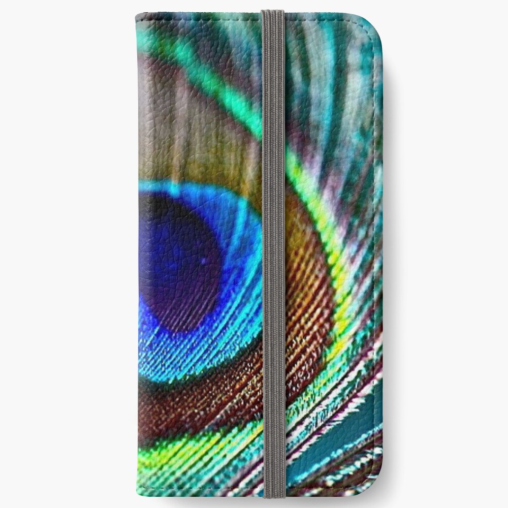Peacock Feather iPhone Wallet