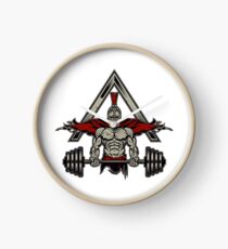 Spartan Bodybuilding Weight Lifter Clock