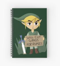 Looking For Work - Legend of Zelda Spiral Notebook