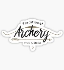 Traditional Archery Stick & String Sticker