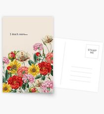 I Don't Care... Postcards