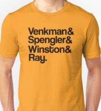 Venkman & Spengler & Winston & Ray Unisex T-Shirt