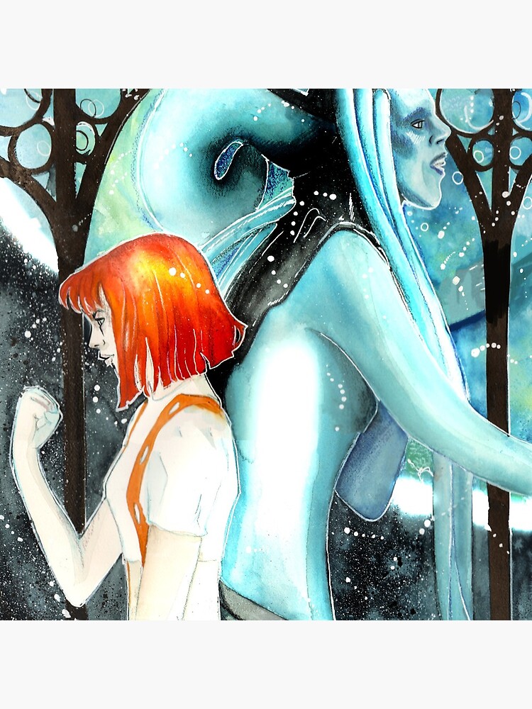 "Fifth Element Fanart " Acrylic Block by MeeschaMouse Redbubble