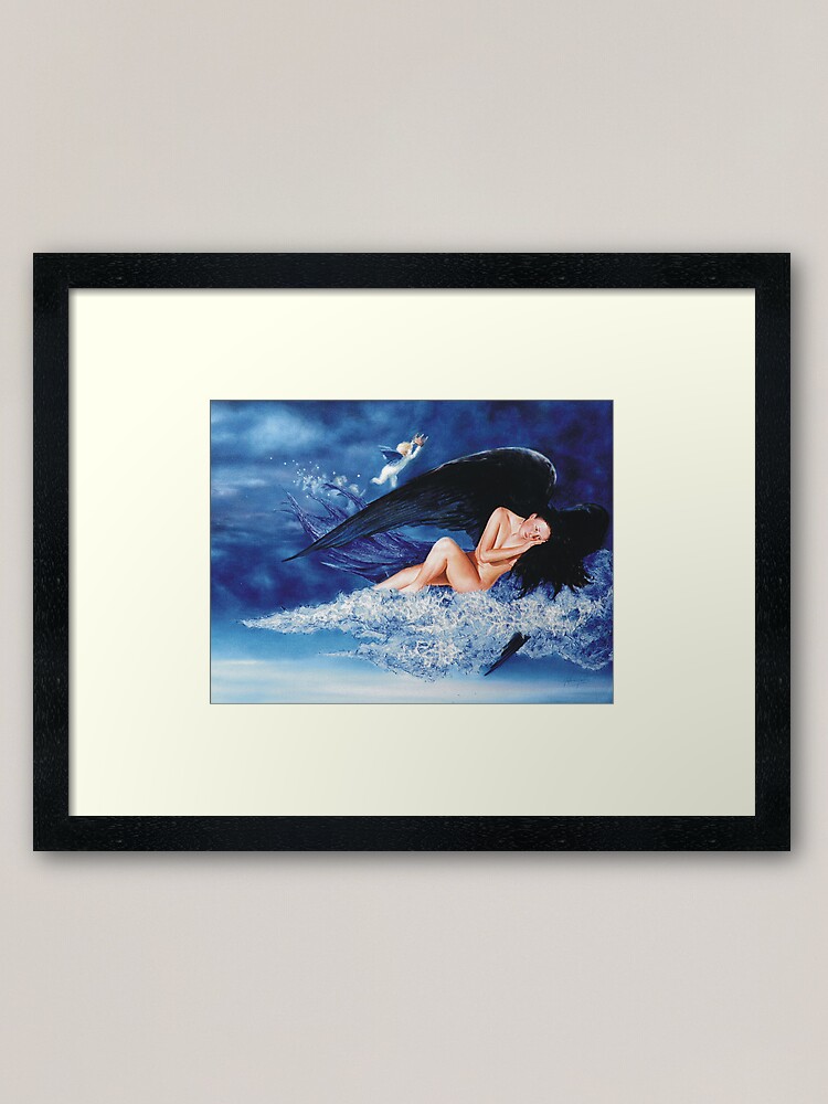 Alternate view of Night Always Fades Framed Art Print